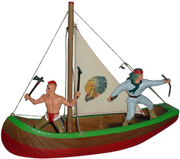 Bild vom Artikel Indianerboot mit Segel