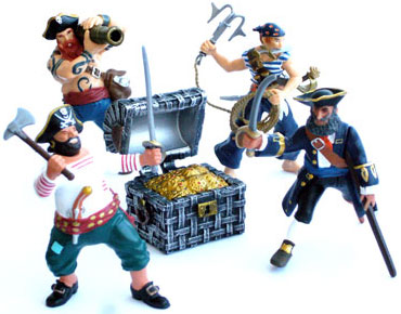 Bild vom Artikel Set Papo Piratenfiguren mit Schatztruhe