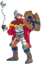 Bild vom Artikel Ritter mit Schild und Morgenstern (rot)