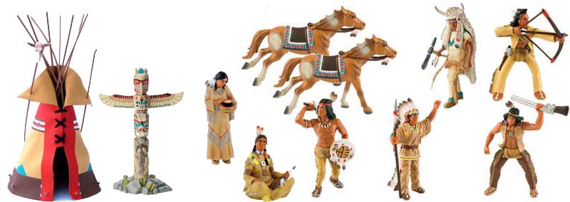 Bild vom Artikel Komplettset mit Bullyand Indianerfiguren