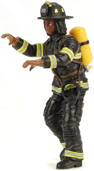 Bild vom Artikel US Feuerwehrmann, kletternd