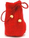 Bild vom Artikel Jutesäckchen mit Boden (rot), 10 x 17 cm