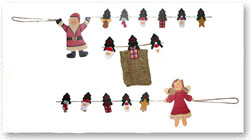 Adventskalender und Klammerschnüre