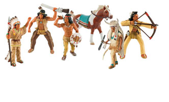 Bild vom Artikel Set Bullyland Indianerfiguren mit Indianerpferd