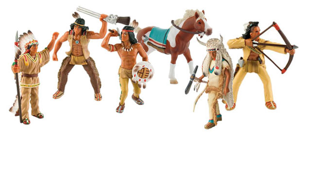 Bild vom Artikel Set Bullyland Indianerfiguren mit Indianerpferd