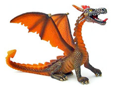 Bild vom Artikel Drache, sitzend (orange)